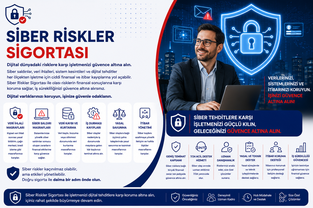 Siber Riskler Sigortası Nedir? İşletmeler İçin Siber Güvenlik Rehberi