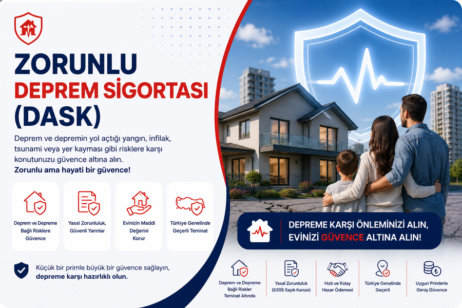 Zorunlu Deprem Si̇gortası (Dask)