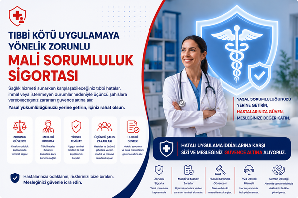 Tıbbı Kötü Uygulamaya Yönelik Zorunlu Mali Sorumluluk Sigortası