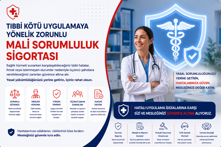 Tıbbı Kötü Uygulamaya Yönelik Zorunlu Mali Sorumluluk Sigortası